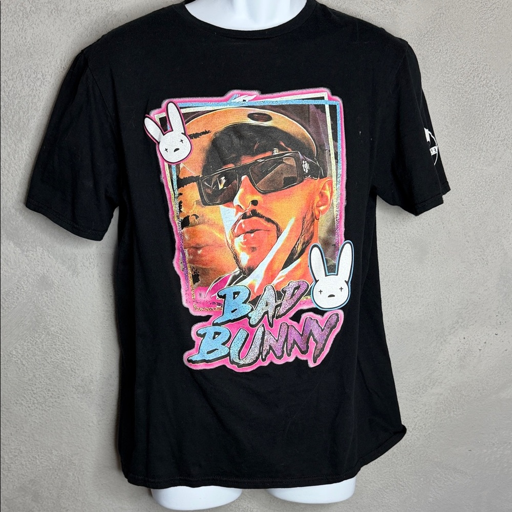 Bad Bunny Brass Monkey Black Graphic T-Shirt